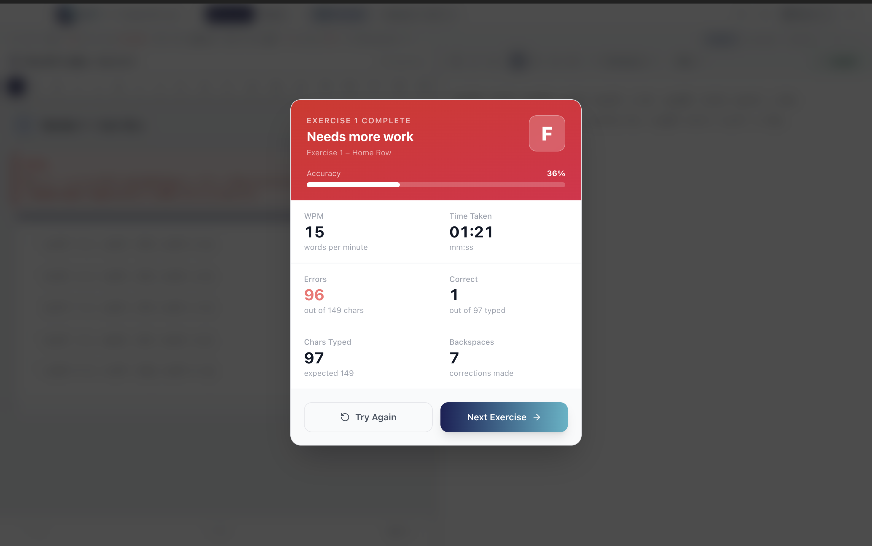 Speed & Accuracy Report — placeholder screenshot